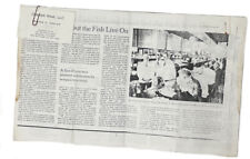 Vintage August 1999 Computer Printed New York Times Article picture