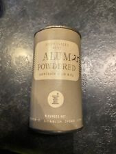 Vintage **RARE** Walgreen Powdered Alum container Tin 4 oz Opened picture