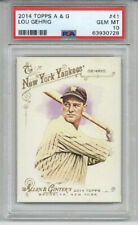 2014 TOPPS ALLEN & GINTER #41 LOU GEHRIG CARD NEW YORK YANKEES PSA 10 LOW POP 11 picture
