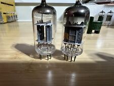 Strong Pair Of RCA 12AX7A Grey Plates With O Getters Radio/Amp Tubes Tested picture