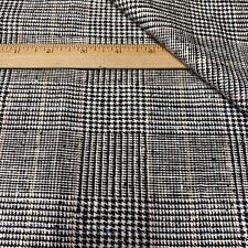 Rare Vintage High End Luxury Silk & Wool Plaid Suiting Fabric Lot Yards = 2.33 picture