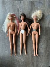 Vintage Barbies 1980s-1990s 3 Lot Nude OOAK Blonde Hair Blue Eyes picture