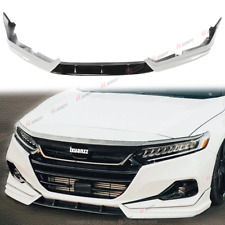 For 2021-22 Honda Accord Painted White Pearl Front Bumper Lip Splitter Body Kit picture
