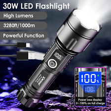 Super Bright 2000000LM LED Flashlight Rechargeable Tactical Work Light Torch picture