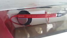 Vintage SONY HEADPHONES MDR-31 DYNAMIC STEREO HEADSET OLD SCHOOL Red earphone picture