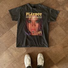 Vintage Playboy February 1977 print ad tee, vintage t-shirt thrift aesthetic picture