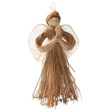 Natural Raffia Straw Angel Doll - 24