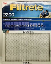 3M Filtrete MPR 2200 20x25x1 Premium Allergen Home Pollutant Filter 6 Pack picture
