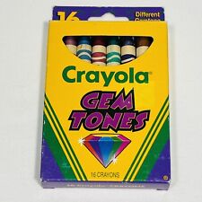 Crayola Gem Tones Crayons 16 Count New Shimmer Sparkle Vintage 1993 picture