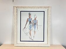 Vintage “Haute Couture III” Framed Fashion Art Print Framed picture