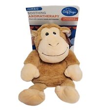 Cozy Hugs Jumbo Aromatherapy Plush Monkey Microwavable Freezable Lavender NEW picture