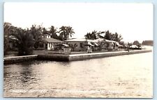 POSTCARD RPPC Mooney Cottages Ft Lauderdale Beach Florida c1940's picture