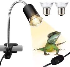 2PACK Reptile Lamp 25/50W UVA+UVB 3.0 with 360° Clamp Dimmable Light for Reptile picture