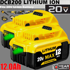 2Pack For DeWalt 20V 20 Volt Max XR 12.0AH Lithium Ion Battery DCB206-2 DCB205-2 picture