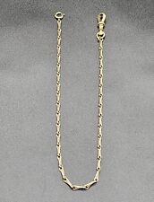 Antique Art Deco Gold Plated Single Albert Pocket Watch Chain/France/c1920 picture