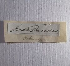 Rear Admiral George Dundas, Autograph, Signed Auto, 1778-1834 Royal Navy officer picture