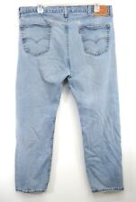 Levi's Mens 505 1765 Regular Fit Straight Leg Stonewash Blue Denim Jeans 42 x 30 picture