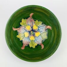 Moorcroft Pottery Vintage Small Green Columbine Bowl circa 1950’s picture