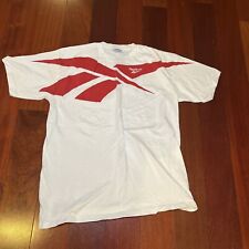 Vintage Single Stitch Reebok White with Red Logo T-Shirt Size Mens XL, Deadstock picture
