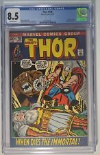 Thor 198 CGC 8.5 White Pages Death of Odin- 1972 picture