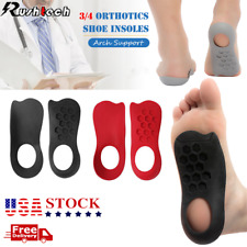 3/4 Orthotic Shoe Insoles Inserts Flat Feet High Arch Support Plantar Fasciitis picture