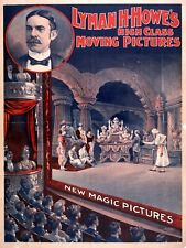 9878.Decor Poster.Room home wall design.Early Moving pictures.Movie magic cinema picture