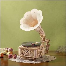 ROKR Classic Gramophone (Electric Version) 3D Wooden Puzzle Model Kits Toy Gifts picture