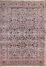 Antique Vegetable Dye Kirman Area Rug Hand-knotted Floral Oriental Carpet 7'x10' picture