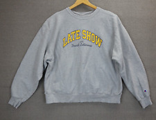 Vintage Champion Premium Reverse Weave Late Show With David Letterman SweatShirt picture