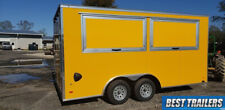 2023 enclosed 8.5 x16 concession trailer New vending food truck trailer finsihed picture