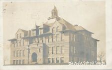 ODEBOLT IA – Odebolt School House Real Photo Postcard rppc - 1907 picture