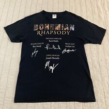 Vintage Queen Bohemian Rhapsody Band Signature T Shirt Medium Mercury May RARE picture
