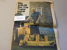Vintage G.E Elec-Trak Tractor Sales Brochure Newspaper Specs LOTS MORE Listed picture