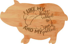 Pig Cutting Board Bamboo With a Personalized Logo picture