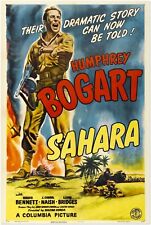 Sahara - Vintage Movie Poster - Humphrey Bogart - WW2 picture