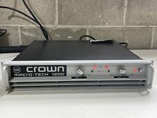 🔥 Crown Macro-Tech 1200 • Two-Channel Power Amplifier • Not Tested • Starts Up picture
