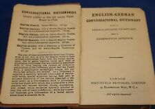 English German Conversational Dictionary  Rare Book F2G picture