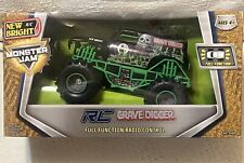 New Bright Mini RC Monster Jam Grave Digger Purple Remote Control Truck 1:43 Toy picture