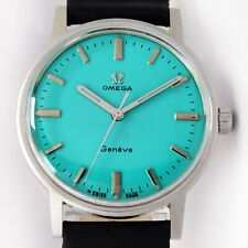 1969 Omega Geneve Winding Turquoise Mens Vintage Watch 135.070 New Year Deal picture