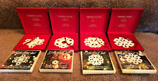 4 Longaberger Collectors Club Snow Days Snowflake Ornaments Set 2000/01/02/04 picture
