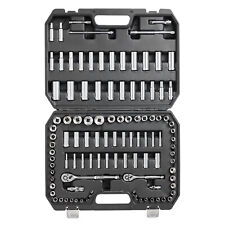 VEVOR Socket Set 1/4in 3/8in Drive Socket and Ratchet Set 6-Point 106 Pcs Tool picture