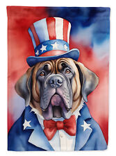 Mastiff Patriotic American Flag Canvas House Size DAC5758CHF picture