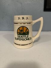 Vintage Seattle Supersonics NBA Mug Stein Lewis Bros Trenton NJ picture