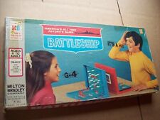 Vintage 1971 Battleship game by Milton Bradley COMPLETE game ROUGH box picture