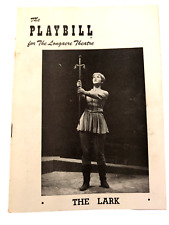  Playbill May 14 1956 The Lark Longacre Theater Julie Harris Boris Karloff picture