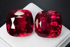 AAA Natural 20 CT+ Mozambique Red Ruby Pair Cushion Cut Loose Certified Gemstone picture