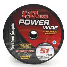 Rockford Fosgate 1/0 AWG 100% Oxygen Free Copper Power/Ground Wire Black Lot picture