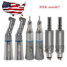 2 x SKYSEA Dental Slow Low Speed Handpiece Straight Contra Angle Air Motor 4HOLE picture