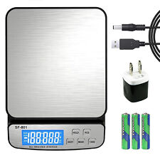 110 LB x 1g Digital Scale Postal Shipping Scale AC Adapter Battery SF-801 picture