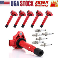 6X Ignition Coils + 6X Spark Plugs Front for 1999-2007 Honda Odyssey 3.5L UF242 picture